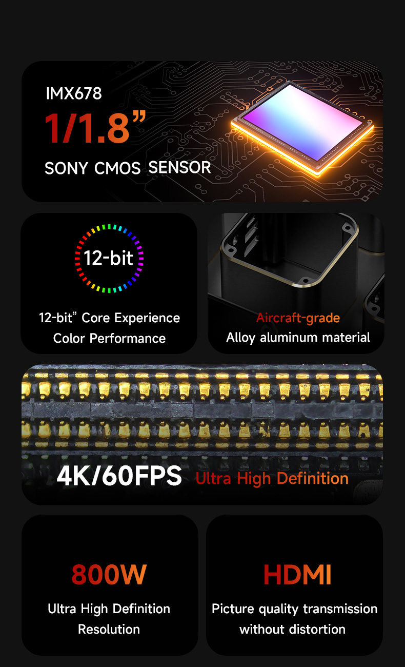 Camera Kính Hiển Vi Mechanic V - đánh giá và giá 4K Microscope Camera Sony Sensor