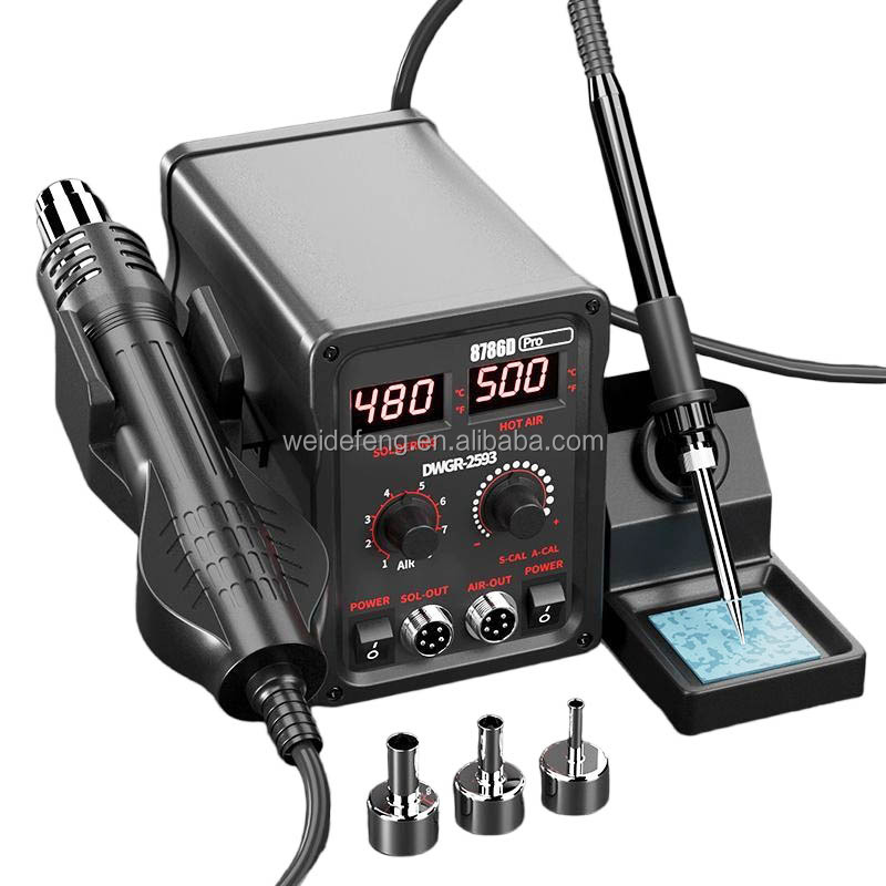 Electric Rework Station with L - đánh giá và giá 2 In 1 Soldering Rework Station 750W