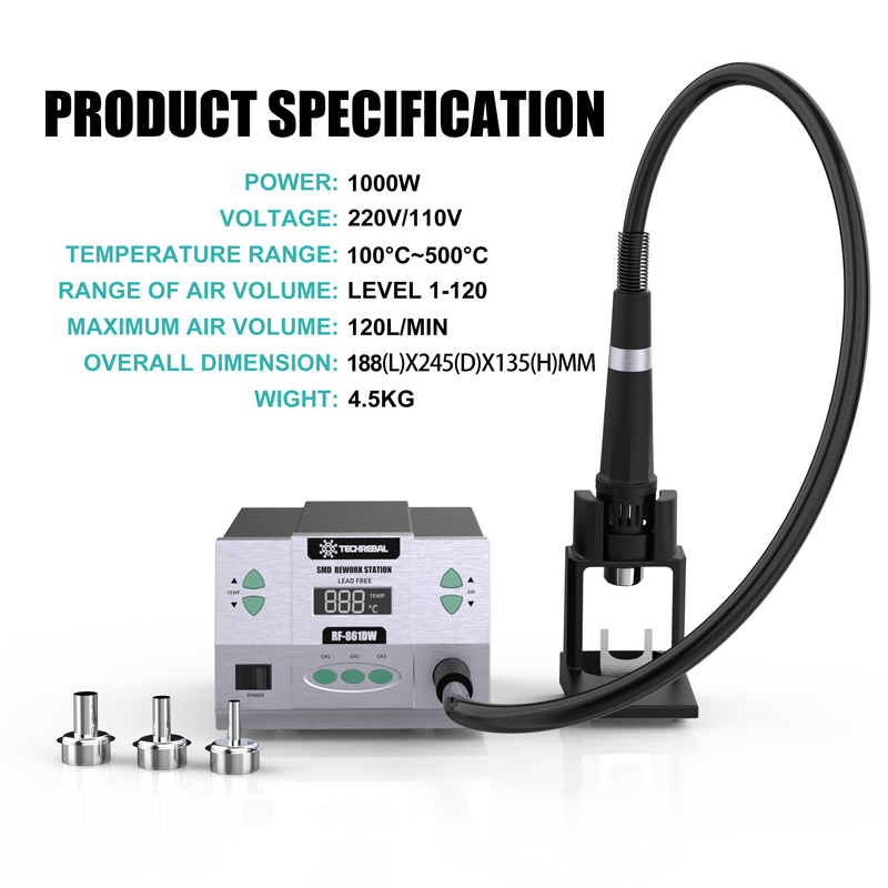 8610 861DW SMD Bga Hot Air Sol - đánh giá và giá Hot Air Rework Station 861Dw
